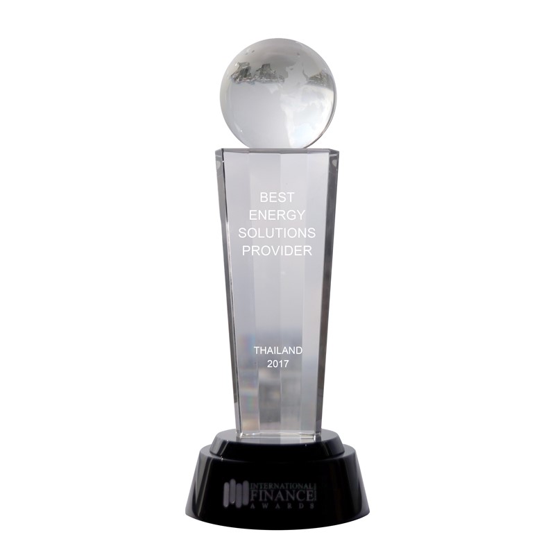 บี.กริม เพาเวอร์ 'BGRIM' ได้รับรางวัล The Best Energy Solutions Provider in Thailand จากงานประกาศรางวัล International Finance Awards 2017