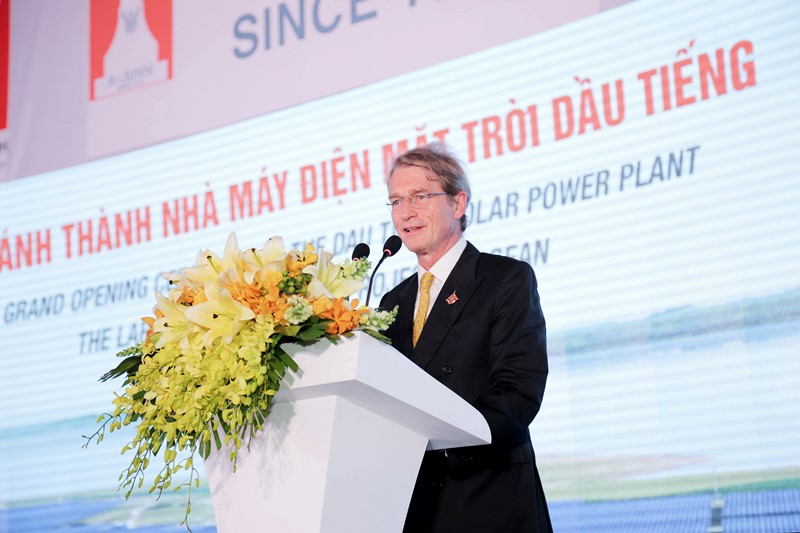 The grand opening ceremony of the largest solar power project in ASEAN, B.Grimm Power's Dau Tieng Tay Ninh.