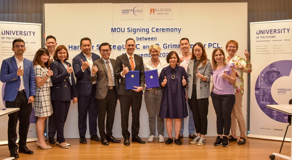 B.Grimm Power signed an academic MOU with Harbour.Space@UTCC.