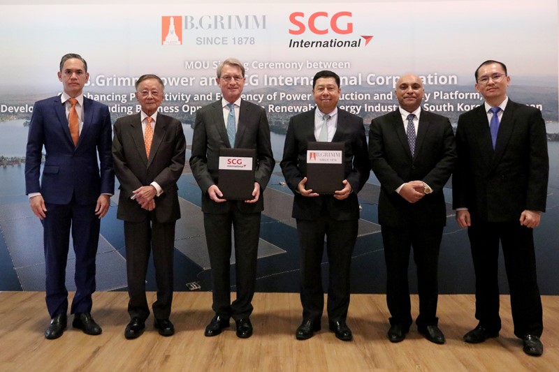 B.Grimm Power joined forces with SCG International for the material supply of renewable power projects in South Korea and Japan.