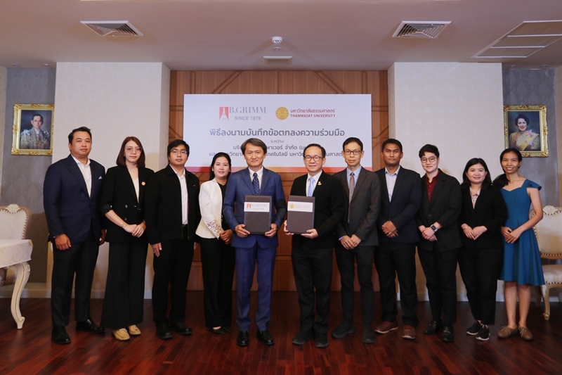 B.Grimm Power partnered with Thammasat University to collaborate on the study of increasing solar farm efficiency. 