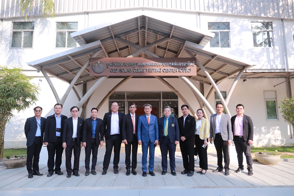 MOU signing with EGCO Engineering and Service to jointly invest in solar panel testing system in response to an increasing demand of solar energy.