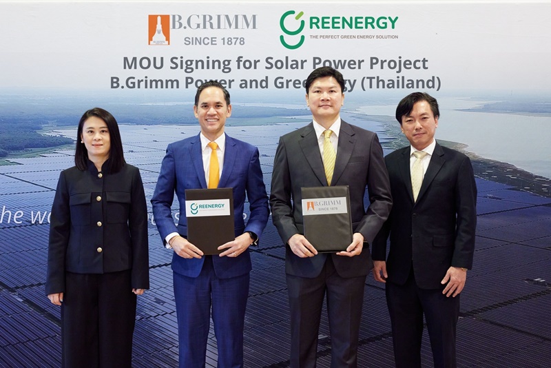 B.Grimm Power and Greenergy partnered to develop solar energy projects for businesses outside industrial estate.